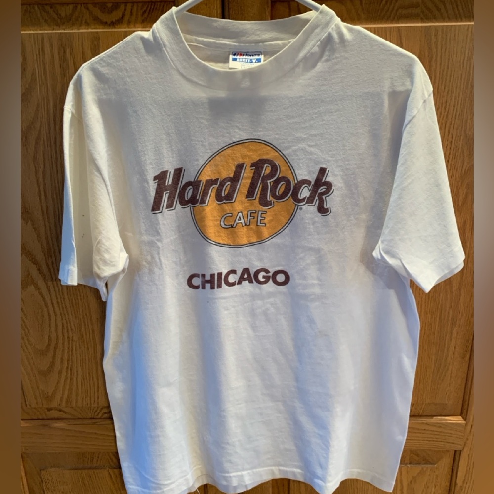 Vintage Hard Rock Cafe White T-Shirt -CHICAGO
